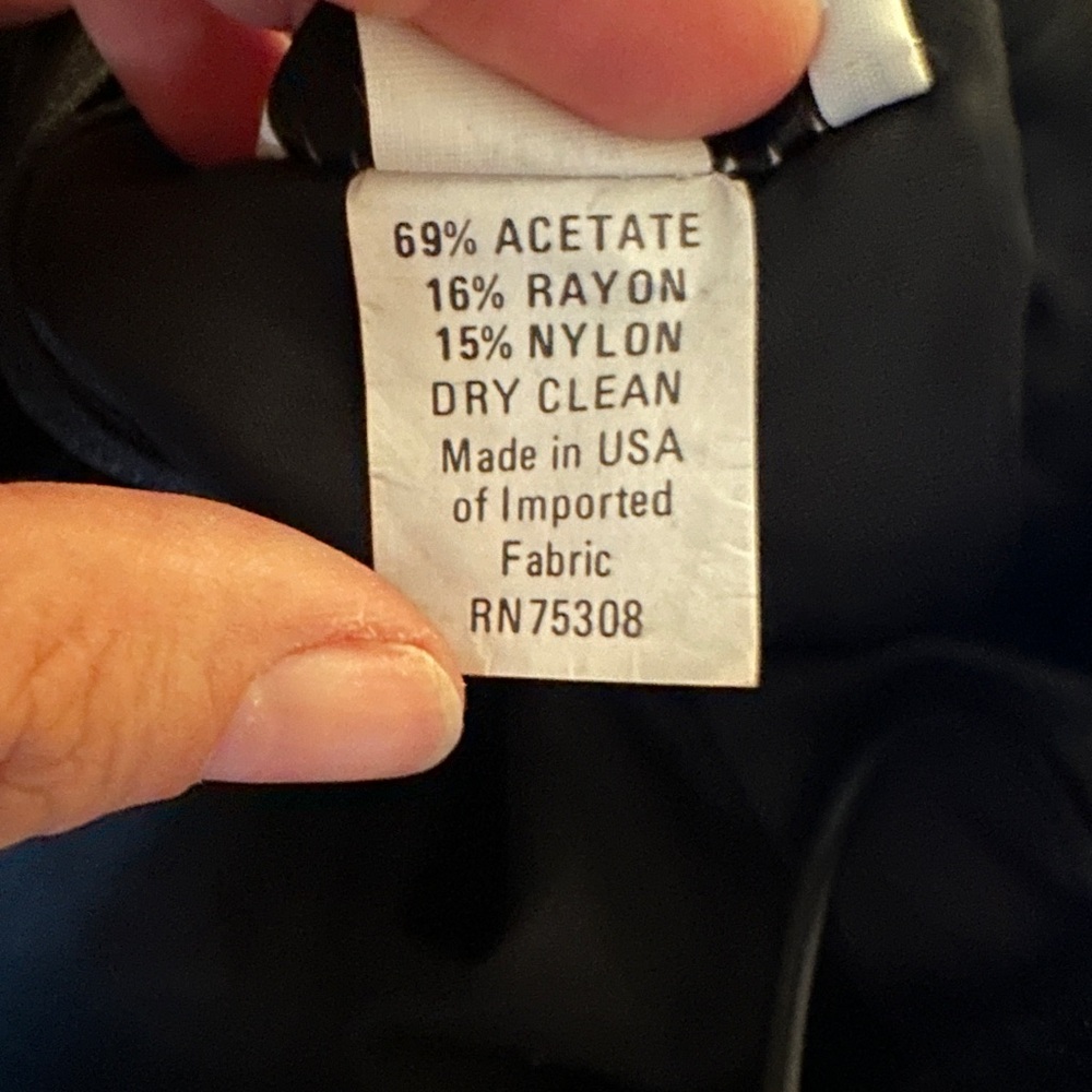 Vintage Black Tea Dress - Picture 6 of 7